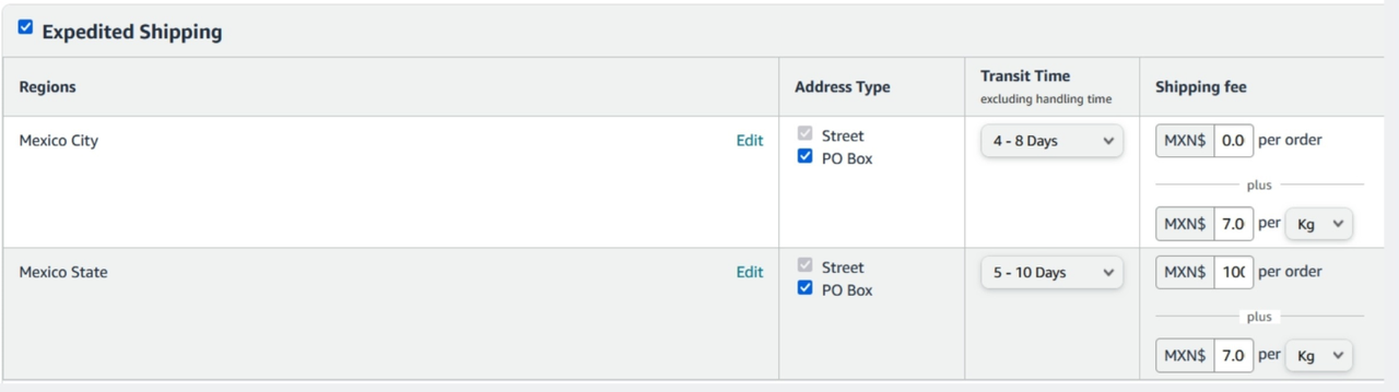 亚马逊X-day时效快线设置